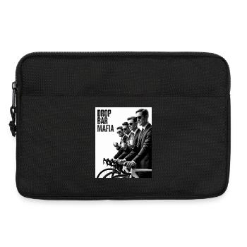 Drop Bar Mafia – Noir Cycling Tee - Laptop bag 13" - black - Front