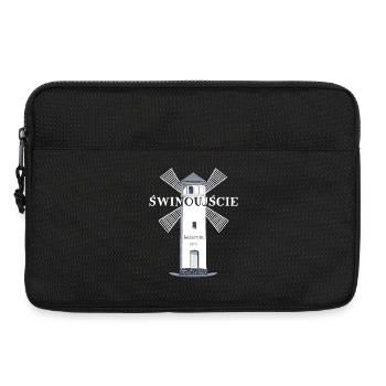 Świnoujście, Usedom Drawing Lighthouse, Poland - Laptop bag 13" - black - Front
