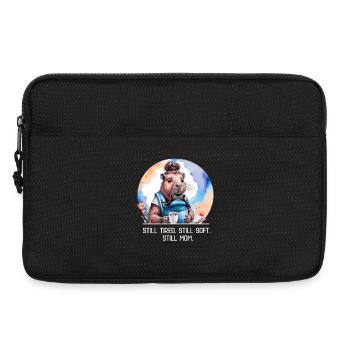 Toujours fatigué. Toujours doux. Toujours maman. Nouveau design de maman - Sacoche pour ordinateur portable 13 pouces - noir - Devant