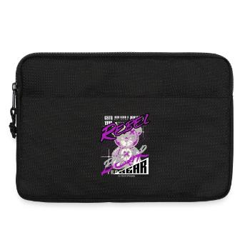 Rebel Bear Streetwear Chemise Graffiti Teddy Bär - Sacoche pour ordinateur portable 13 pouces - noir - Devant