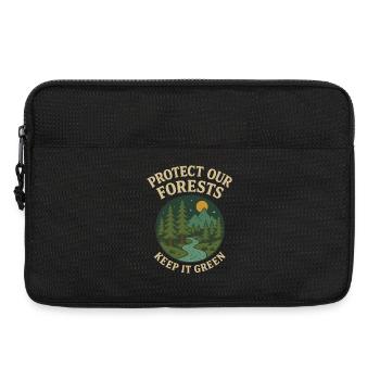 Protection de la forêt motif nature - Sacoche pour ordinateur portable 13 pouces - noir - Devant