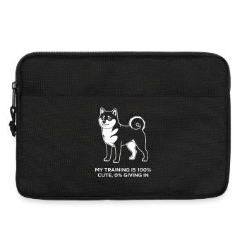 Mein Training ist 100% süß, 0% Nachgeben - Laptoptasche 13" - Schwarz - Vorne