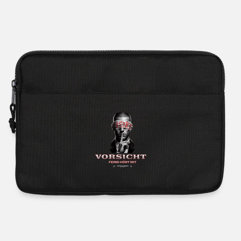 Witziges Schweigegelübde - Laptoptasche 13" - Schwarz