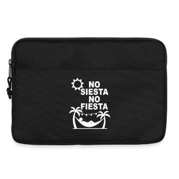 No Siesta No Fiesta – Conception de fête espagnole amusante - Sacoche pour ordinateur portable 13 pouces - noir - Devant