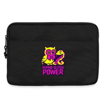 Hypno Glitch Owl and Snake - Laptoptasche 13" - Schwarz - Vorne