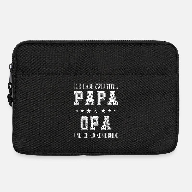 Papa & Opa in einer Person - Laptoptasche 13" - Schwarz