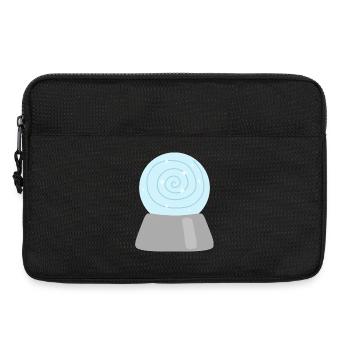 Sternenbeleuchtete Spirale Magische Kristallkugel - Laptoptasche 13" - Schwarz - Vorne
