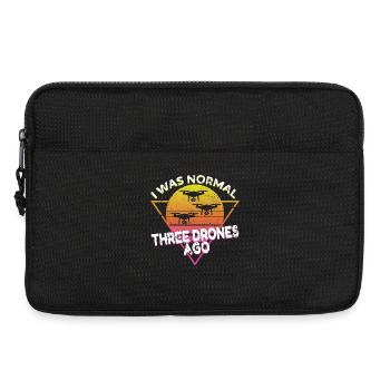 I was normal three drones ago Vintage - Laptoptasche 13" - Schwarz - Vorne