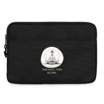 Flower meditation with root connection - Laptop bag 13" - black - Front