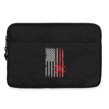 USA Flag Drone America Pilot - Laptop bag 13" - black - Front