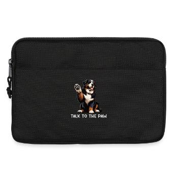 Talk To The Paw Berner Sennenhund Sennenhunde - Laptoptasche 13" - Schwarz - Vorne