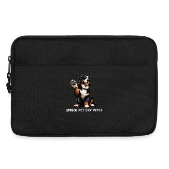 Sprich mit der Pfote Berner Sennenhund Sennenhunde - Laptoptasche 13" - Schwarz - Vorne