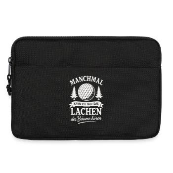 Lustiges Golf Golfer Golfsport - Laptoptasche 13" - Schwarz - Vorne