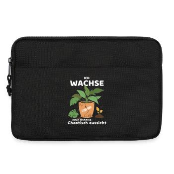 Ich wachse, auch wenn es chaotisch aussieht - Laptoptasche 13" - Schwarz - Vorne