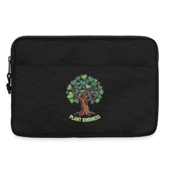 Plantez un arbre de la gentillesse avec des feuilles de cœur - Sacoche pour ordinateur portable 13 pouces - noir - Devant
