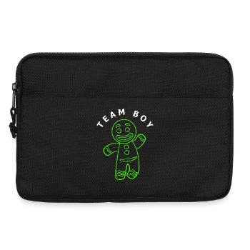 Grossesse Naissance Pain d’épices Noël - Sacoche pour ordinateur portable 13 pouces - noir - Devant