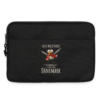 Laissez-moi passer, je dois aller au Danemark - Sacoche pour ordinateur portable 13 pouces - noir - Devant