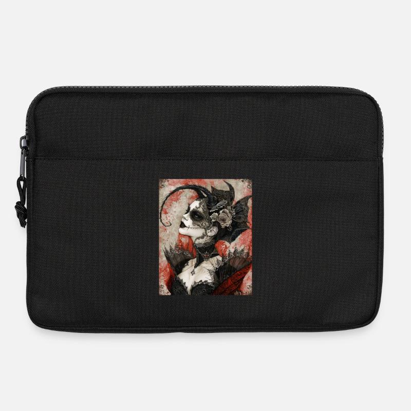 Dark Gothic Diva - Laptoptasche 13" - Schwarz