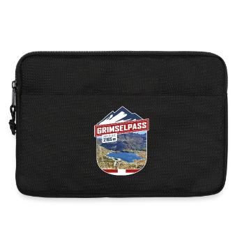 Grimselpass | Sticker - Laptoptasche 13" - Schwarz - Vorne