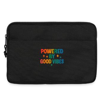 Propulsé par la positivité - Sacoche pour ordinateur portable 13 pouces - noir - Devant