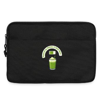 Matcha Energie Shake mit Guten Vibes - Laptoptasche 13" - Schwarz - Vorne