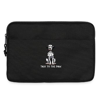 Talk to the Paw Dalmatian Dalmatian Keeper - Laptop bag 13" - black - Front