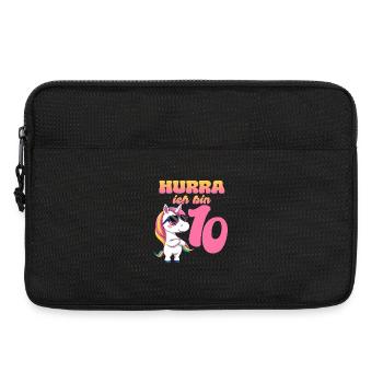 Licorne 10e anniversaire - Sacoche pour ordinateur portable 13 pouces - noir - Devant