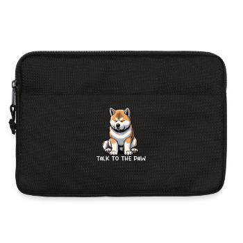Parlez à la patte Akita Akitabesitzer Akitahund - Sacoche pour ordinateur portable 13 pouces - noir - Devant