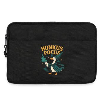 Honkus Pocus Hexen Gans Shirt – Lustiges Halloween - Laptoptasche 13" - Schwarz - Vorne