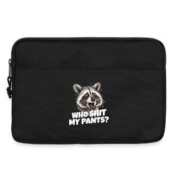 Who Shit My Pants? Raccoon - Laptop bag 13" - black - Front