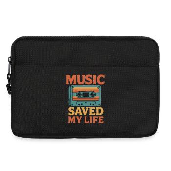 Music Saved My Life Retro Tri-blend T-Shirt - Laptop bag 13" - black - Front
