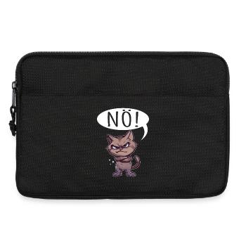 non facile non non chat chat drôle de dicton - Sacoche pour ordinateur portable 13 pouces - noir - Devant