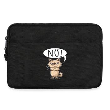 non facile non non chat chat drôle de dicton - Sacoche pour ordinateur portable 13 pouces - noir - Devant