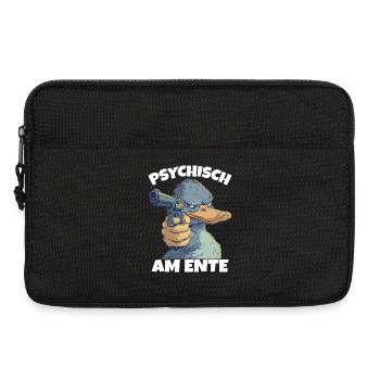 Psychisch Am Ente Humorvoller Entenwitz - Laptoptasche 13" - Schwarz - Vorne