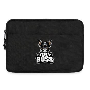 Petit chien, grande personnalité - Sacoche pour ordinateur portable 13 pouces - noir - Devant