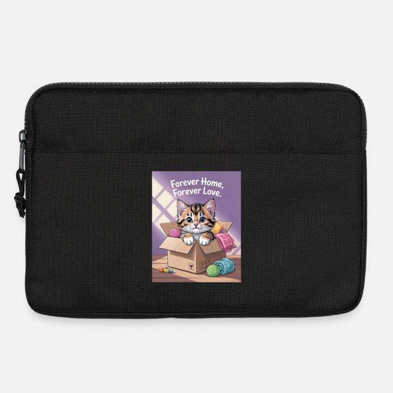 Forever Home Kitten in Box - Laptop bag 13" - black