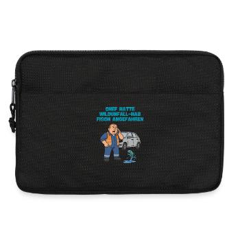 Wildlife accident with fish - Laptop bag 13" - black - Front