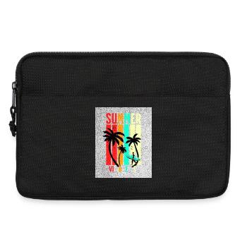 Summer Vibez - Laptoptasche 13" - Schwarz - Vorne