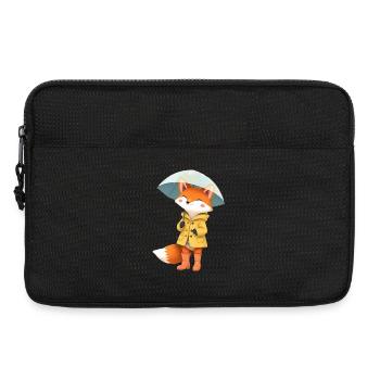 Fuchs Regenmantel Regenschirm - Laptoptasche 13" - Schwarz - Vorne
