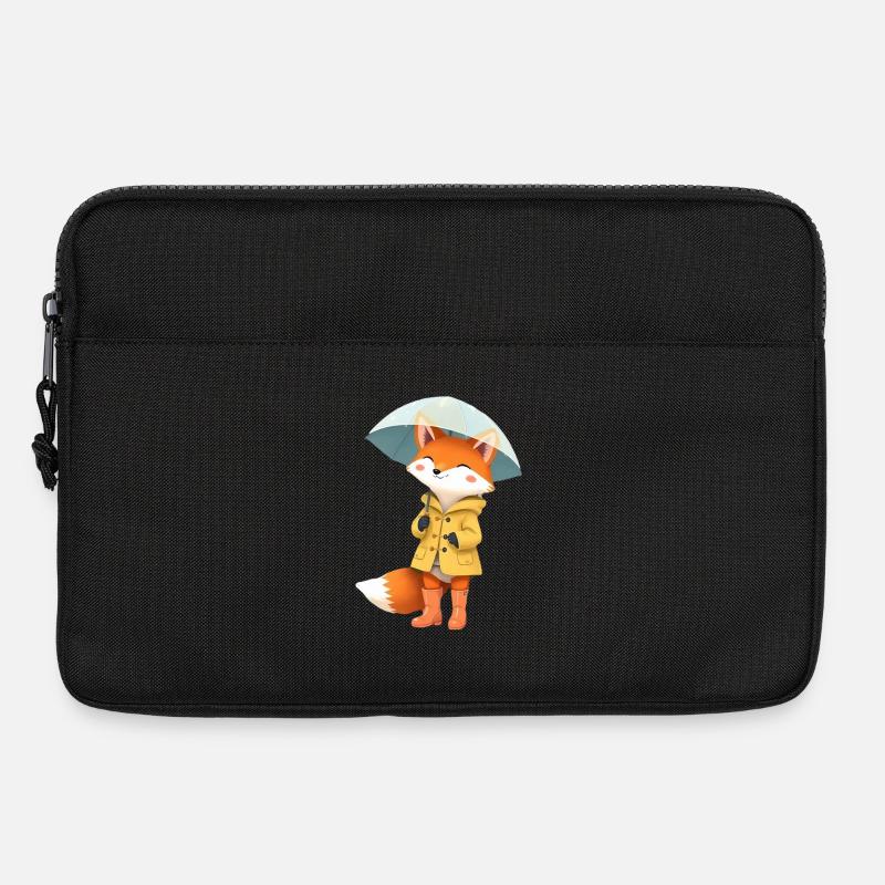 Fox Raincoat Umbrella - Laptop bag 13" - black