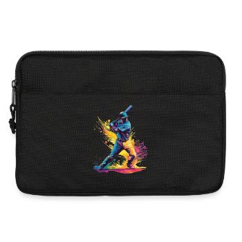 Baseball Spieler - Laptoptasche 13" - Schwarz - Vorne