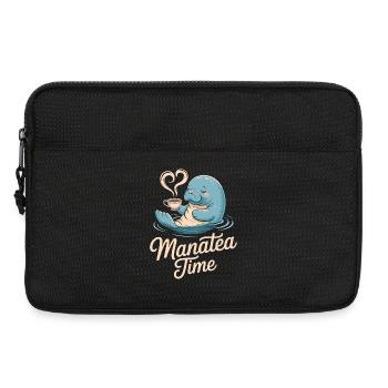 Lamantin Animal Marin Océan Adore Thé - Sacoche pour ordinateur portable 13 pouces - noir - Devant