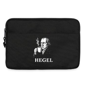 Hegel Coffee Portrait - Sacoche pour ordinateur portable 13 pouces - noir - Devant