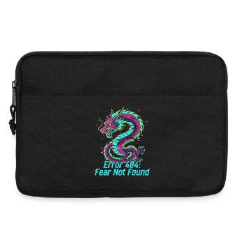 Drache Neon 404 Glitch - Laptoptasche 13" - Schwarz - Vorne