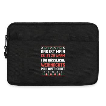 Das ist mein hässlicher Weihnachtspullover - Laptoptasche 13" - Schwarz - Vorne