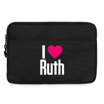 I Love Ruth Pink Heart I Love Ruth - Laptop bag 13" - black - Front