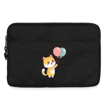Katzenballon Pastell Joy - Laptoptasche 13" - Schwarz - Vorne