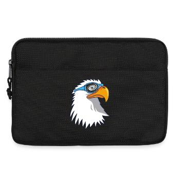 Aigle et lunettes galactiques - Sacoche pour ordinateur portable 13 pouces - noir - Devant