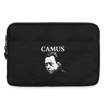 Albert Camus existenzielles Noir-Porträt - Laptoptasche 13" - Schwarz - Vorne
