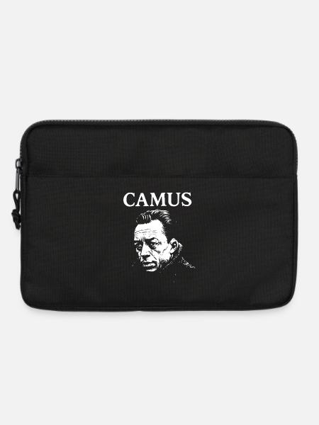 Albert Camus existenzielles Noir-Porträt - Laptoptasche 13" - Schwarz